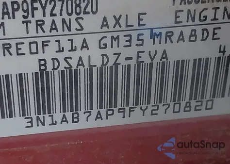 2015 Nissan Sentra Sv from USA, damaged, VIN 3N1AB7AP9FY270820